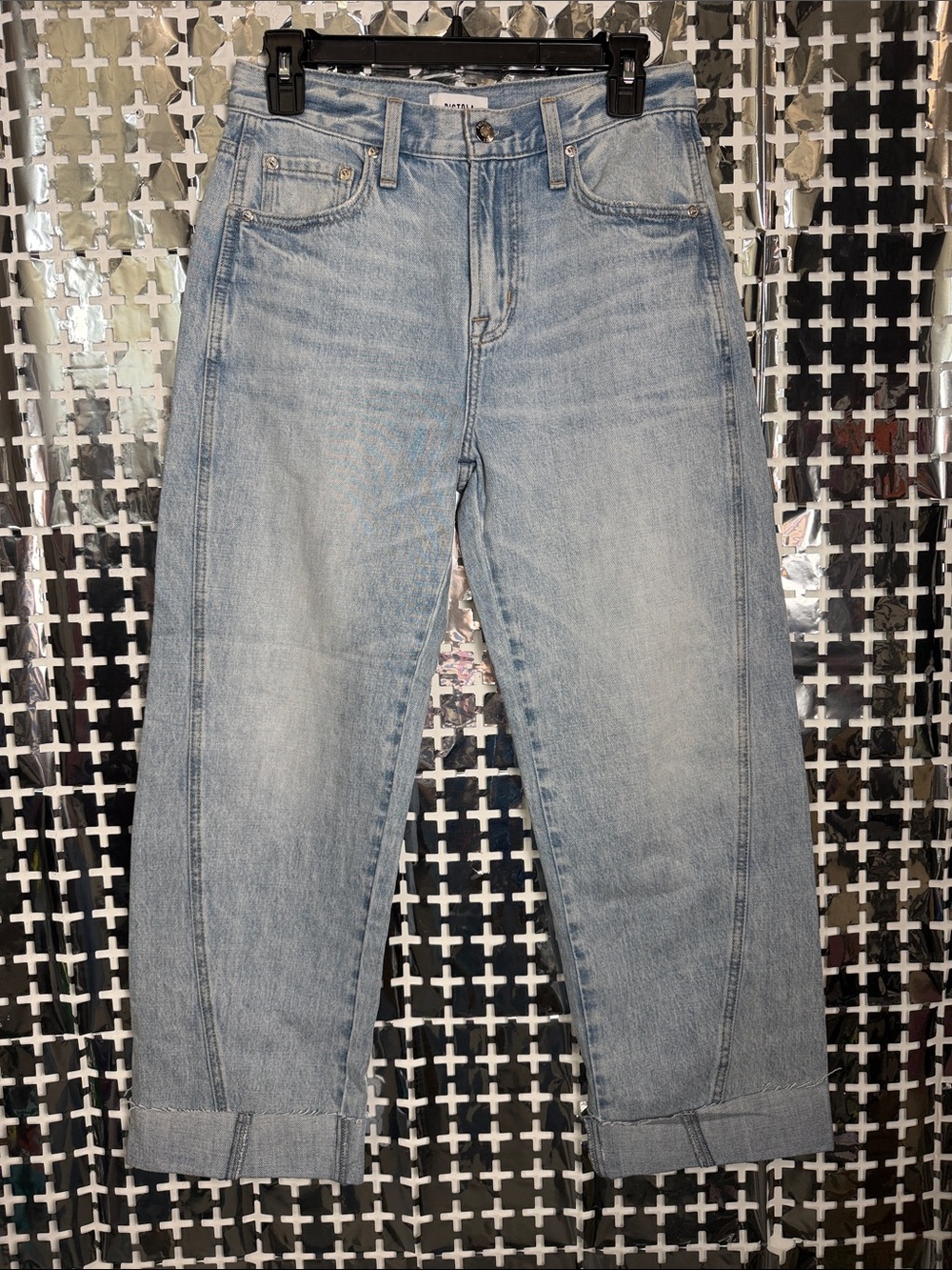 pistola Light Blue Straight Leg Jeans